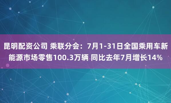 昆明配资公司 乘联分会：7月1-31日全国乘用车新能源市场零售100.3万辆 同比去年7月增长14%