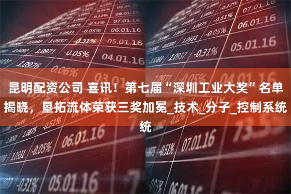 昆明配资公司 喜讯！第七届“深圳工业大奖”名单揭晓，垦拓流体荣获三奖加冕_技术_分子_控制系统